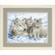 Набір для вишивання Dimensions Mother Wolf and Pups 13130 фото