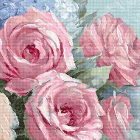 Знято Набор для вышивания LETISTITCH Бледно-розовые розы LETI 928