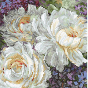 Набор для вышивания LETISTITCH Белые розы LETI 930