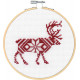 Набір для вишивання хрестиком Dimensions Reindeer 72-76041 фото