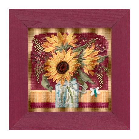 Набор для вышивания Mill Hill Sunflower Bouquet MH141924 фото
