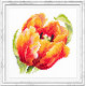 Набор для вышивки крестом Чудесная игла Красный тюльпан 150-010