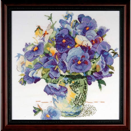 Набір для вишивання Design Works 2771 Pansy Floral фото