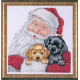 Набор для вышивания Design Works 5978 Santa With Puppies