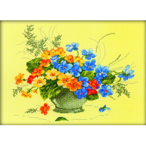 Набір для вишивки хрестиком RTO R124 Букет польових квітів