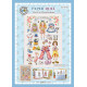 Схема для вышивки нитками крестиком Soda Stitch PAPER DOLL-Alice in Wonderland//Бумажная кукла - Алиса в стране чудес SODA S