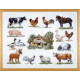 Набор для вышивания Permin (Animals at the farm) 70-6420 фото