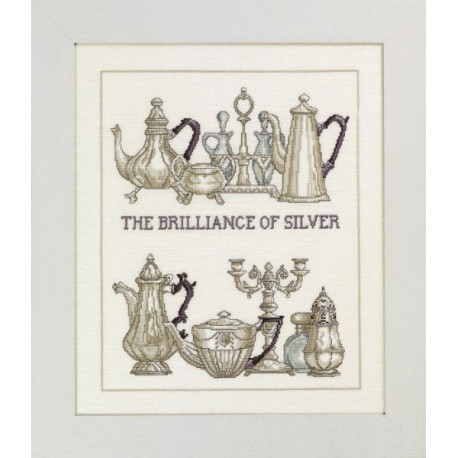 Набір для вишивання Permin Brilliant silver 70-3442 фото