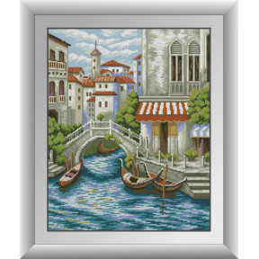 Набір для малювання каменями алмазний живопис Dream Art Вулиця у Венеції (квадратні, повна) 30651D