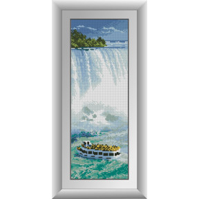 Набір для малювання каменями алмазний живопис Dream Art Ніагарський водоспад (квадратні, повна) 30666D