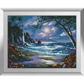 Набор для рисования камнями алмазная живопись Dream Art Ночное море (квадратные, полная) 31224D