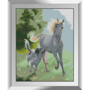 Набор для рисования камнями алмазная живопись Dream Art Лошадь