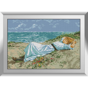 Набір для малювання каменями алмазний живопис Dream Art Відпочинок на березі (квадратні, повна) 31316D