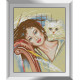 Набір для малювання каменями алмазний живопис Dream Art З кішкою (квадратні, повна) 31324D