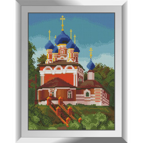 Набір для малювання каменями алмазний живопис Dream Art Рання осінь (церква) (квадратні, повна) 31339D