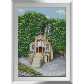 Набір для малювання каменями алмазний живопис Dream Art Церква в лісі (квадратні, повна) 31421D