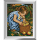 Набір для малювання каменями алмазний живопис Dream Art Збиральниця яблук (квадратні, повна) 31427D