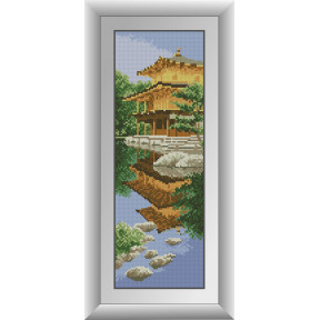 Набір для малювання каменями алмазний живопис Dream Art Пагода (квадратні, повна) 30956D