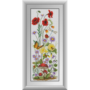 Набір для малювання алмазний живопис Dream Art Польові квіти (панель) (квадратні, повна) 31002D