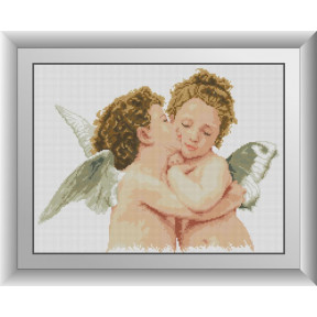 Набір для малювання каменями алмазний живопис Dream Art Ангелочки (квадратні, повна) 31052D
