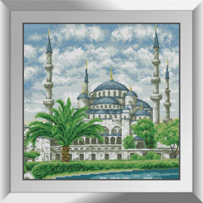 Набір для малювання каменями алмазний живопис Dream Art Блакитна мечеть (Стамбул) (квадратні, повна) 31072D