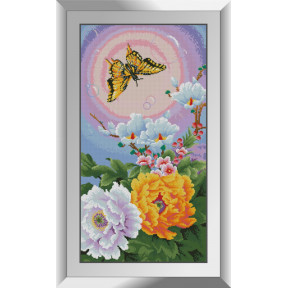 Набір для малювання каменями алмазний живопис Dream Art Політ метелика (квадратні, повна) 31077D
