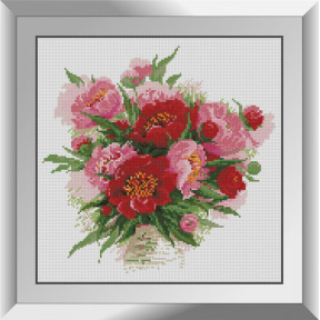 Набір для малювання каменями алмазний живопис Dream Art Рожеві тюльпани (квадратні, повна) 31088D