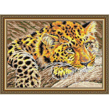 Набір для малювання каменями алмазний живопис ArtSolo Jaguar