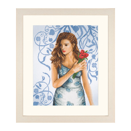 Набір для вишивання Lanarte L35027 Lady in blue фото
