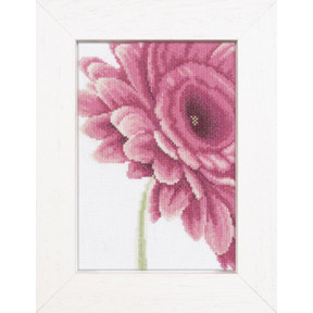 Набор для вышивания Lanarte L35053 Close-Up Pink Flower фото