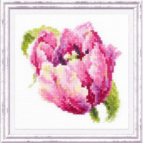 Набор для вышивки крестом Чудесная игла Розовый тюльпан 150-013