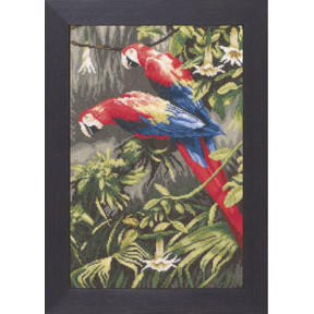 Набір для вишивання L38001А Parrots, jewels of the forest фото