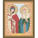 Схема на ткани для вышивания бисером ArtSolo Святой Князь Петр и Святая Княжна Феврония  VIA4113