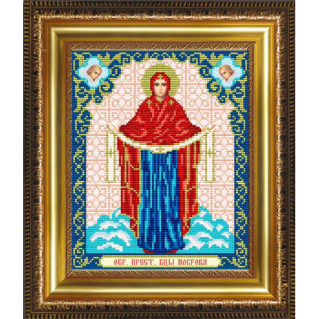 Схема на вишиванні тканини бісером ArtSolo Образ Богородиці