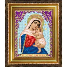 Схема на ткани для вышивания бисером ArtSolo Образ Пресвятой Богородицы Отчаяных Единая Надежда  VIA4208