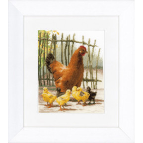Набір для вишивання Lanarte PN-0144535 Chickens фото