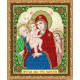 Схема на тканині для вишивання бісером ArtSolo Трьох Радостей Пресвята Богородиця VIA4226