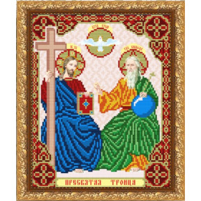 Схема на ткани для вышивания бисером ArtSolo Пресвятая Троица. Отец Сын и Святой Дух  VIA4231