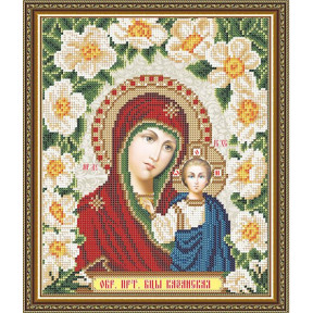 Схема на тканині для вишивання бісером ArtSolo Казанська Божа Матір VIA4261