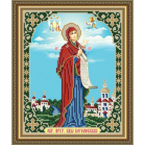 Схема на ткани для вышивания бисером ArtSolo Боголюбская Образ Пресвятой Богородицы  VIA4270
