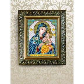 Схема на ткани для вышивания бисером ArtSolo Неувядаемый цвет Пресвятая Богородица  VIA5009
