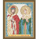 Схема на тканині для вишивання бісером ArtSolo Святий Князь Петро та Свята Княжна Февронія