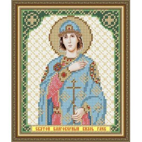 Схема на ткани для вышивания бисером ArtSolo Святой Благоверный Князь Глеб  VIA5143