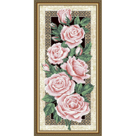 Схема на ткани для вышивания бисером ArtSolo Розы VKA3081 фото