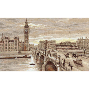 Набір для вишивки хрестиком Panna ГМ-тисяча двісті п&#39;ятьдесят-чотири Лондон. Вестмінстерський міст