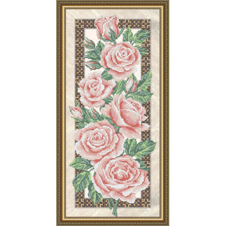 Схема на тканині для вишивання бісером ArtSolo Троянди (на