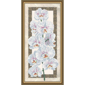 Схема на ткани для вышивания бисером ArtSolo Орхидея (на бежевом)  VKA3095