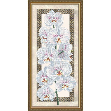 Схема на ткани для вышивания бисером ArtSolo Орхидея (на