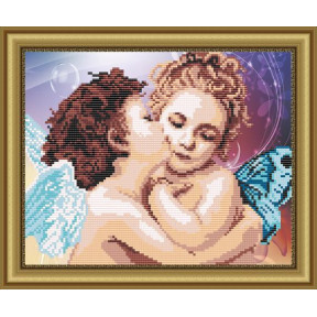 Схема на ткани для вышивания бисером ArtSolo Поцелуй Ангелков
