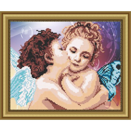 Схема тканини для вишивання бісером ArtSolo Поцілунок Ангелков